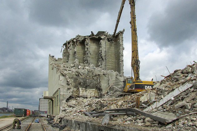 Rückbau Getreidespeicher, Mannheim-4